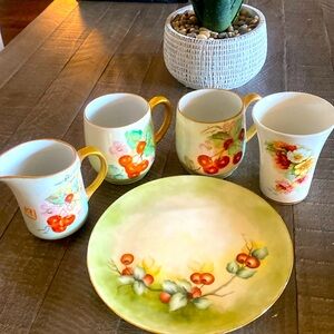 ❤️♥️Vintage hand painted set